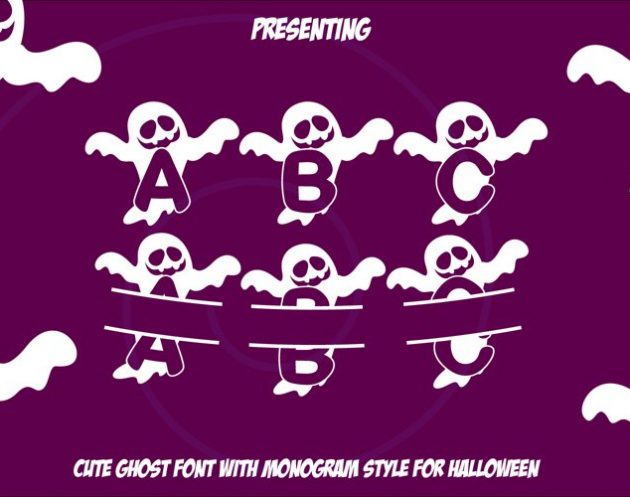 Free Boo Ghost Halloween Font