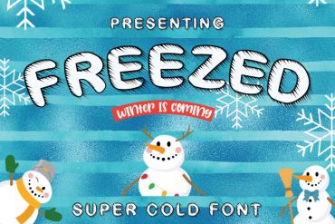 Freezed – Free Font for Winter