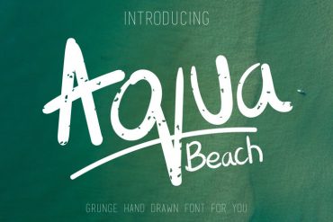 Aqua Beach free font – Download for Free