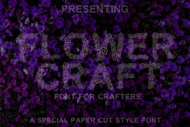 Flower Craft – Paper cut Free Font