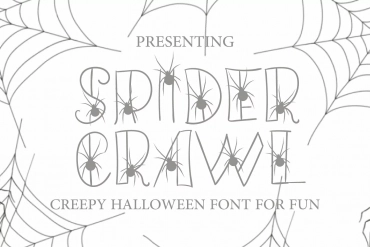 Spider Crawl A Free Font for Halloween