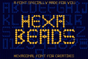 Hexbeads – Free Fonts for Crafting and Embroidery